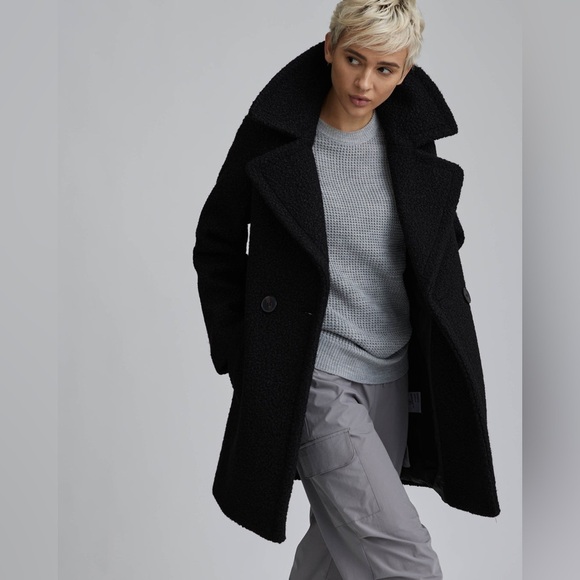 $260 NVLT Anthropologie Flat Bouclé Overcoat (new with tag) - Picture 3 of 14